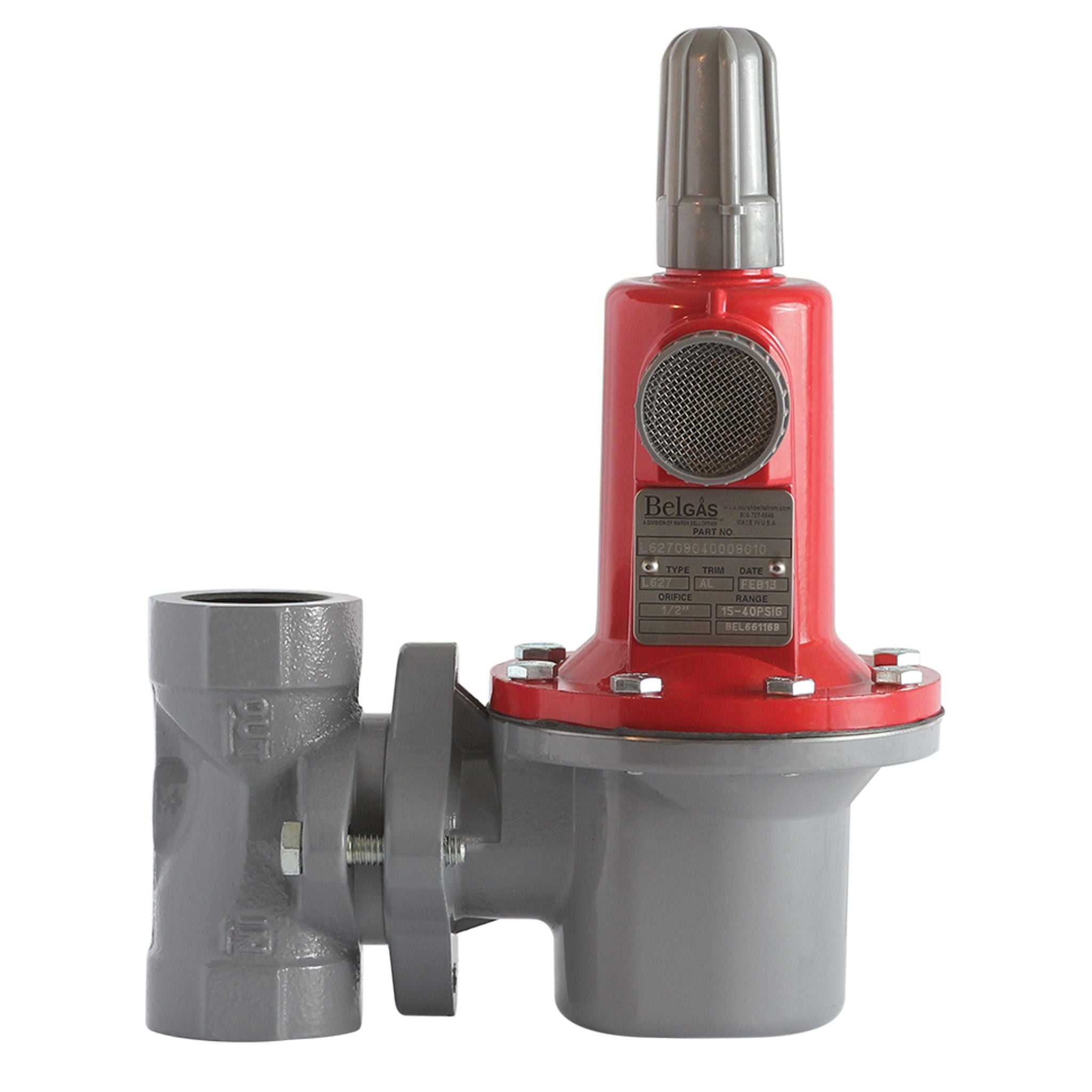 BelGAS 627 Series - L627 High Flow LP Gas Pressure Regulator UL 144